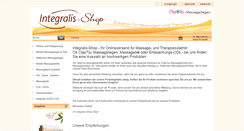 Desktop Screenshot of integralis-shop.de